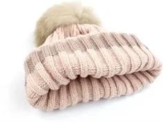 Huttelihut mahogany rose alpaca pompom hue